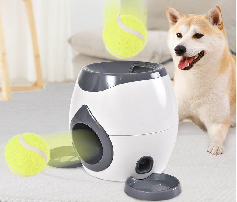 Automatic Dog Ball Launcher – Smart Fetch & Treat Reward Toy