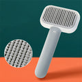 Pet Grooming Brush – Self-Cleaning Deshedding Comb for Dogs & Cats